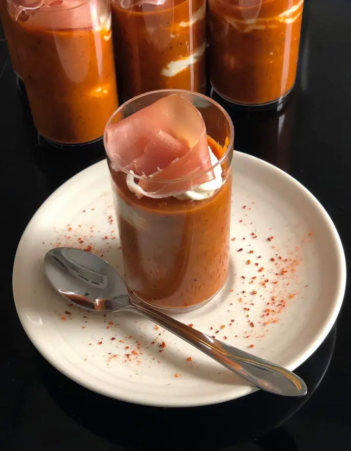 verrine tomate fromage frais