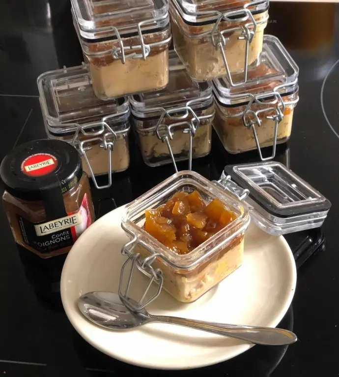 fois gras compote d' oignon
